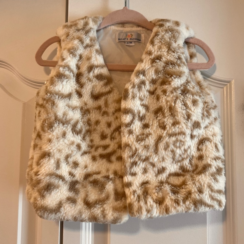 Baby fuzzy vest